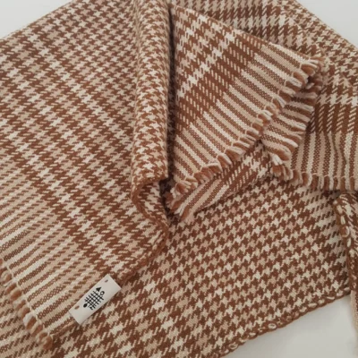 Couverture bébé "Arlette" en laine mérinos d'Arles