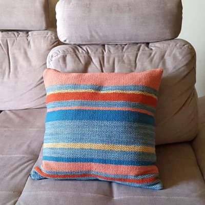 Housse de coussin en laine Aranaise (50 x 50 cm)